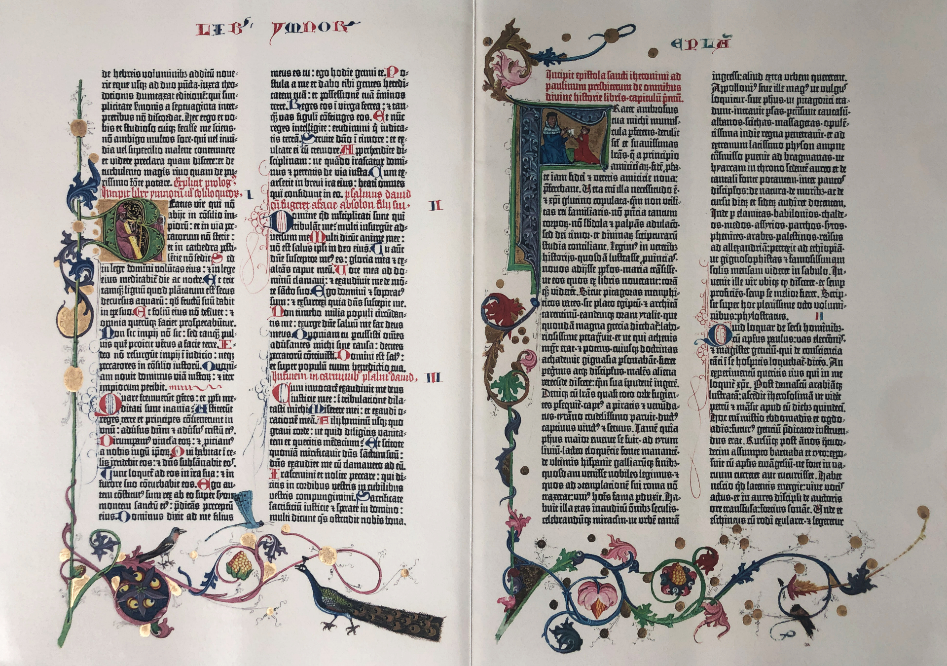 Johann Gutenberg, Die 42zeilige Bibel, Psalm 1-3 (1452-1454)