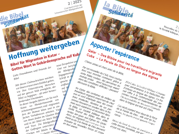 Club Nachrichten Schweizerische Bibelgesellschaft
