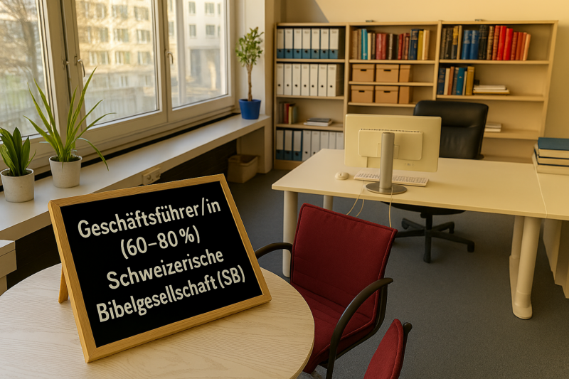 Stellenausschreibung Geschäftsführung Schweizerische Bibelgesellschaft