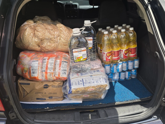 Lebensmittel, die nach dem Erdbeben in Venezuela zur Auslieferung bereitstehen. © UBS in Venezuela.